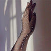 Bild in den Galerie-Viewer laden, Stage Performance Elastic Diamonds Mesh Gloves