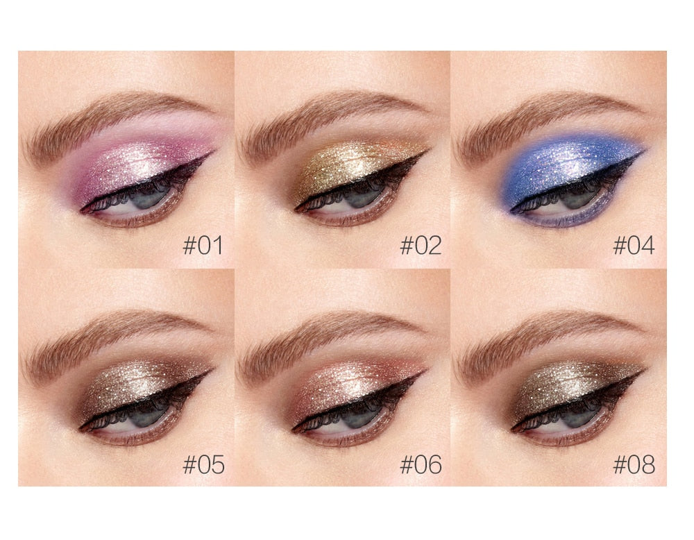6 Colors/Lot Long-lasting Eyeshadow
