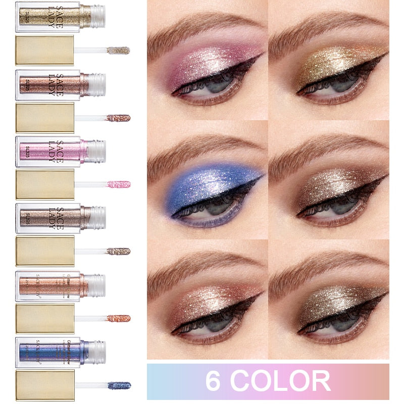 6 Colors/Lot Long-lasting Eyeshadow