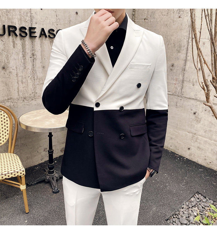 Double-Breasted Slim Stage Suit / Tuxedo (Jacket+Pants)