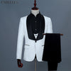 Load image into Gallery viewer, Solid Tuxedo Suits - Mens 3 Pcs Suit (Jacket+Vest+Pants)
