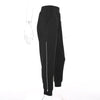 Load image into Gallery viewer, Black Side Zipper Open Loose Pants / Trousers